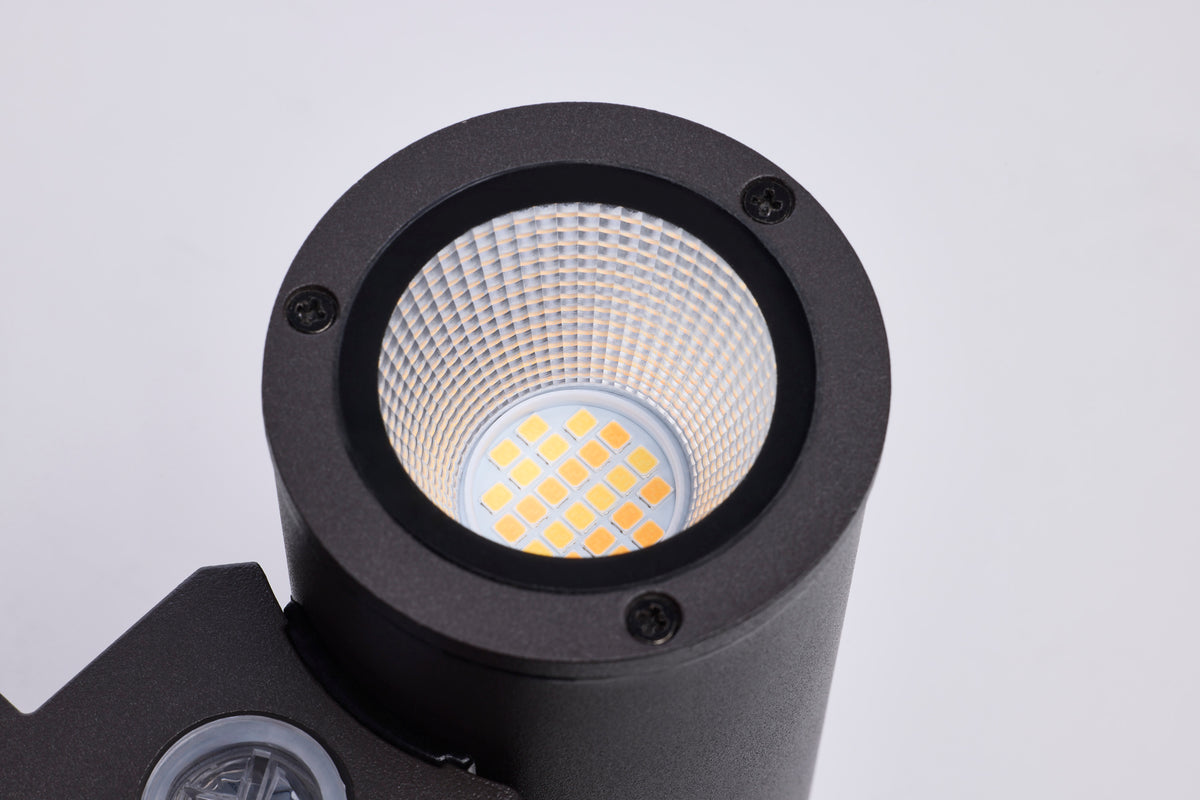10 Watt - 3K/4K/5K CCT Selectable - 2 Light Small Wall Sconce - Up and Down Installation - Dark Bronze Finish - 120-277 Volt