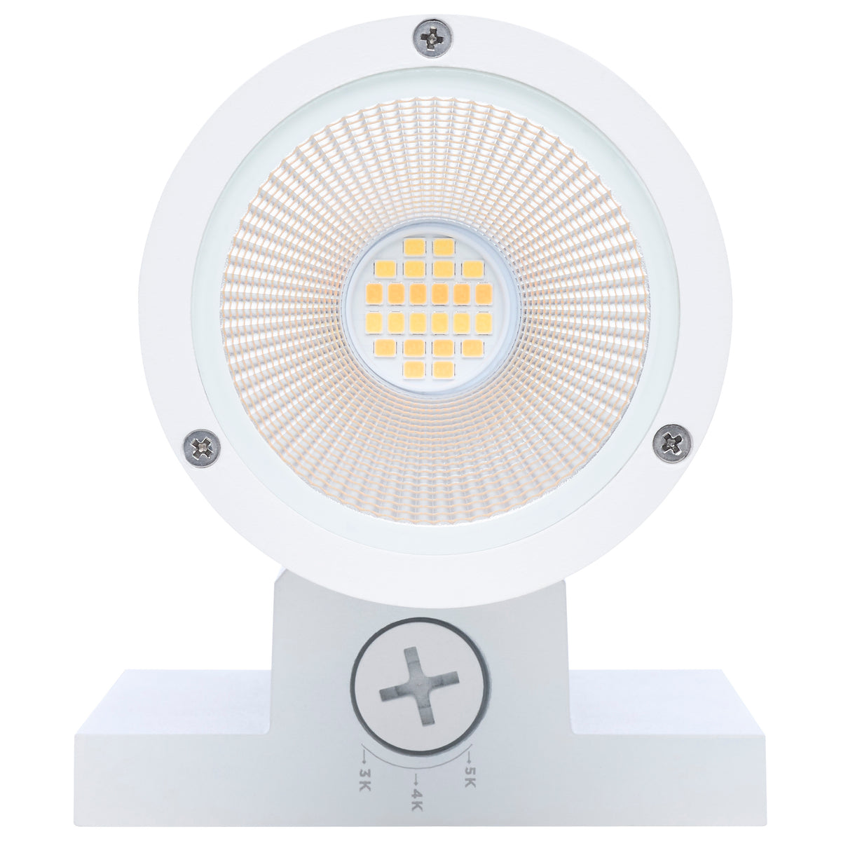 20 Watt - 3K/4K/5K CCT Selectable - 2 Light Medium Wall Sconce - Up and Down Installation - White Finish - 120-277 Volt