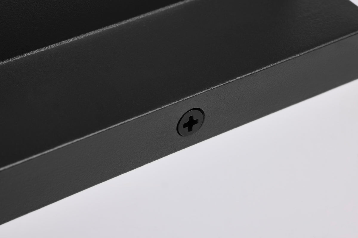 20 Watt - 3K/4K/5K CCT Selectable - 2 Light Medium Wall Sconce - Up and Down Installation - Black Finish - 120-277 Volt