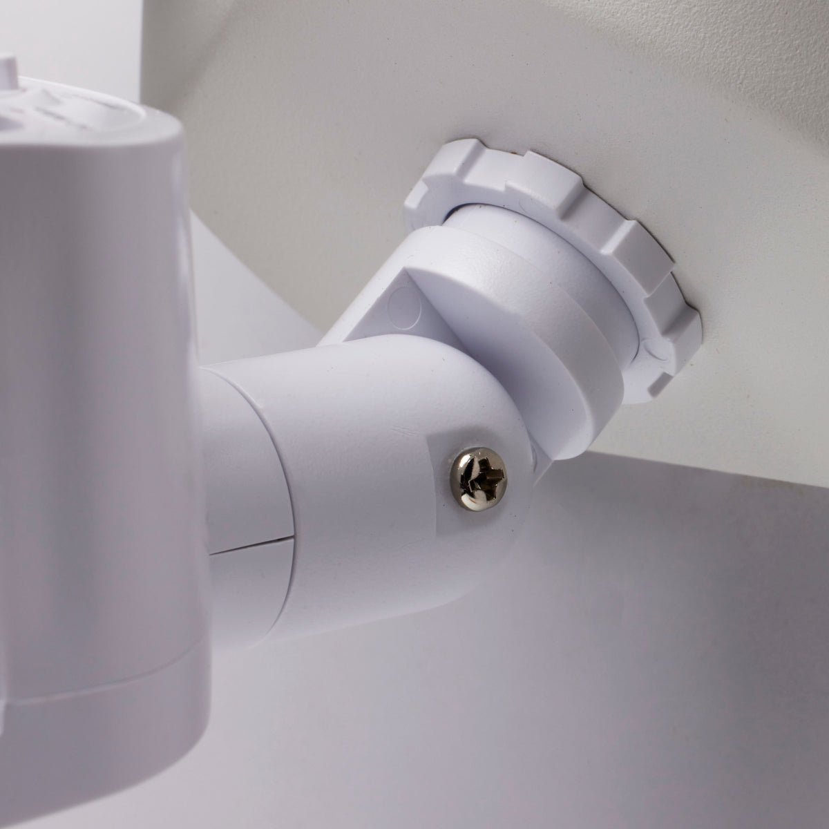 LED Security Light - Dual Head - White Finish - 3000K - Motion Sensor