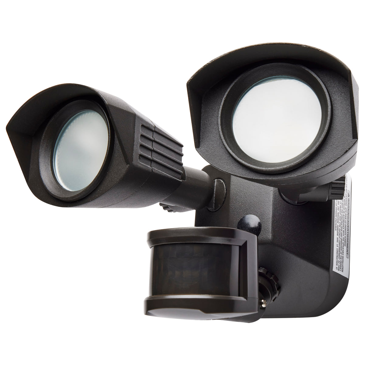 LED Security Light - Dual Head - Bronze Finish - 3000K - Motion Sensor for commercial spaces and outdoor applications