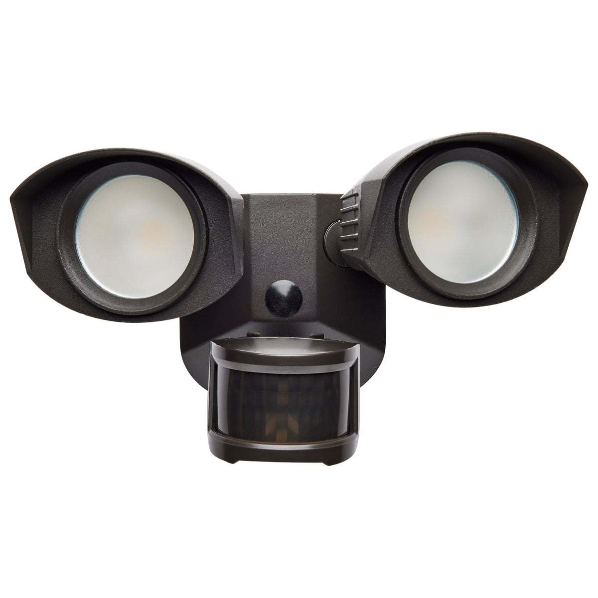 LED Security Light - Dual Head - Bronze Finish - 4000K - Motion Sensor