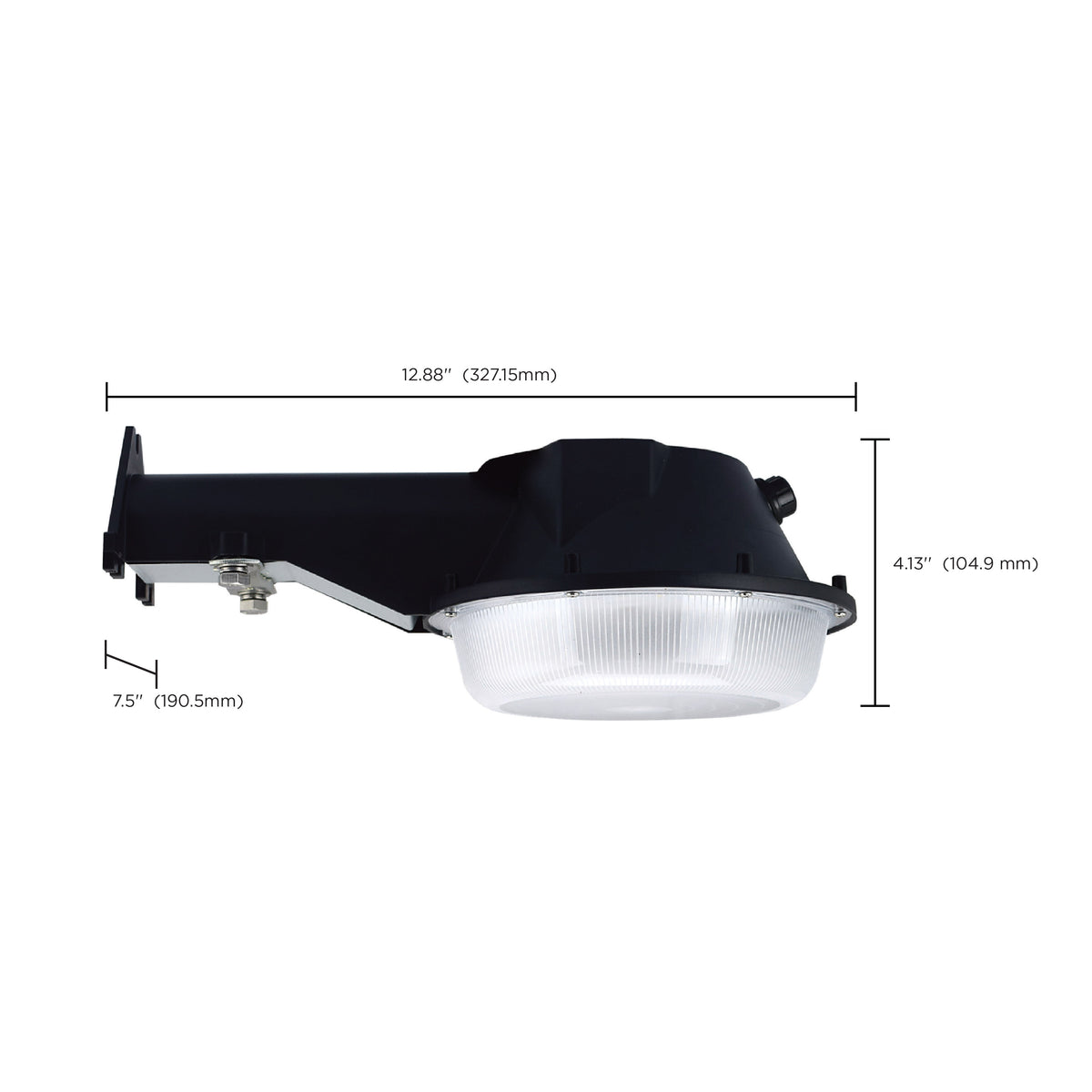 LED Area Light - 25W - Black Finish - 4000K - 120-277V