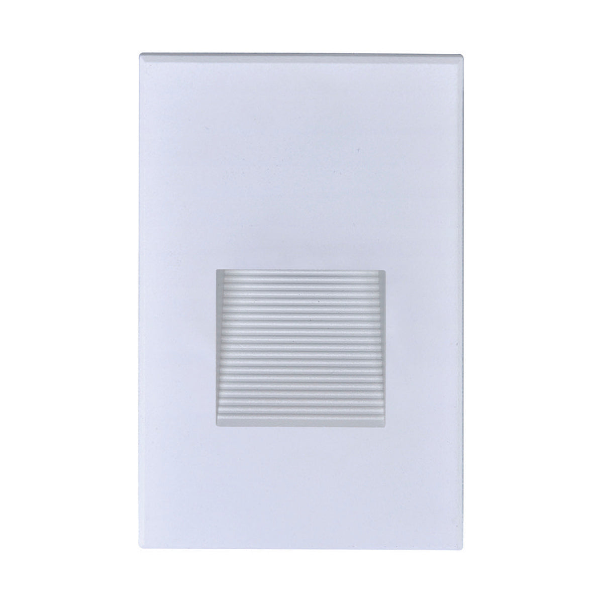 LED Vertical Step Light - 3W - White Finish - 120V bulb or fixture view
