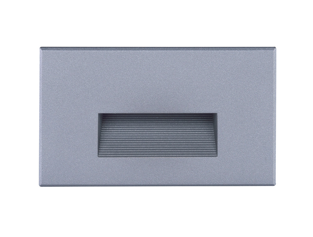 LED Horizontal Step Light - 5W - Gray Finish - 120V