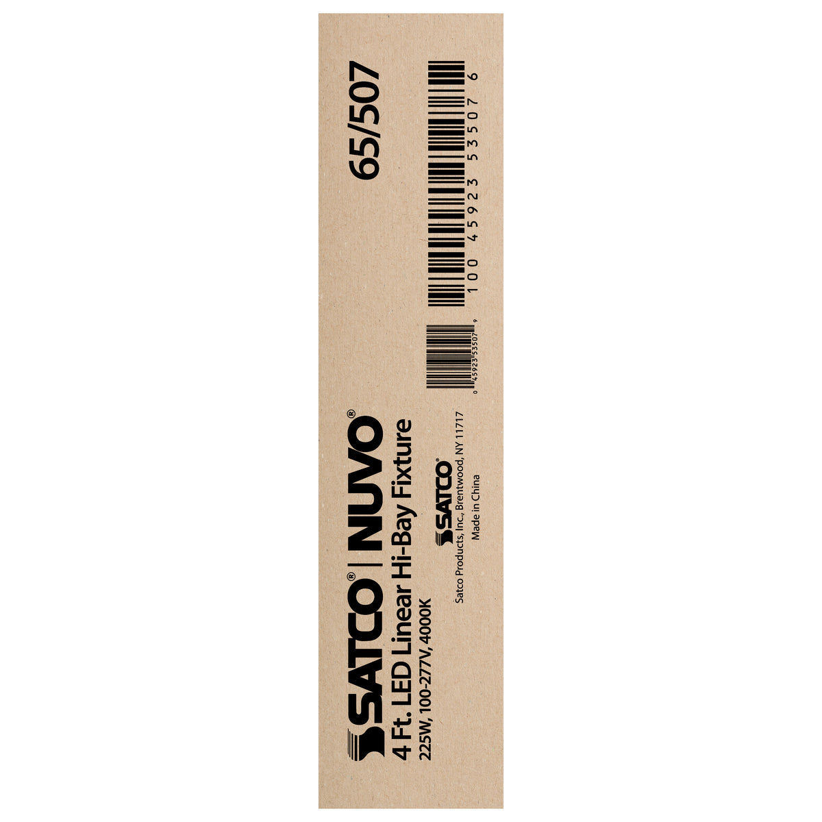 LED 4 ft. Linear Hi-Bay - 225W - 4000K - 100-277V - White Finish