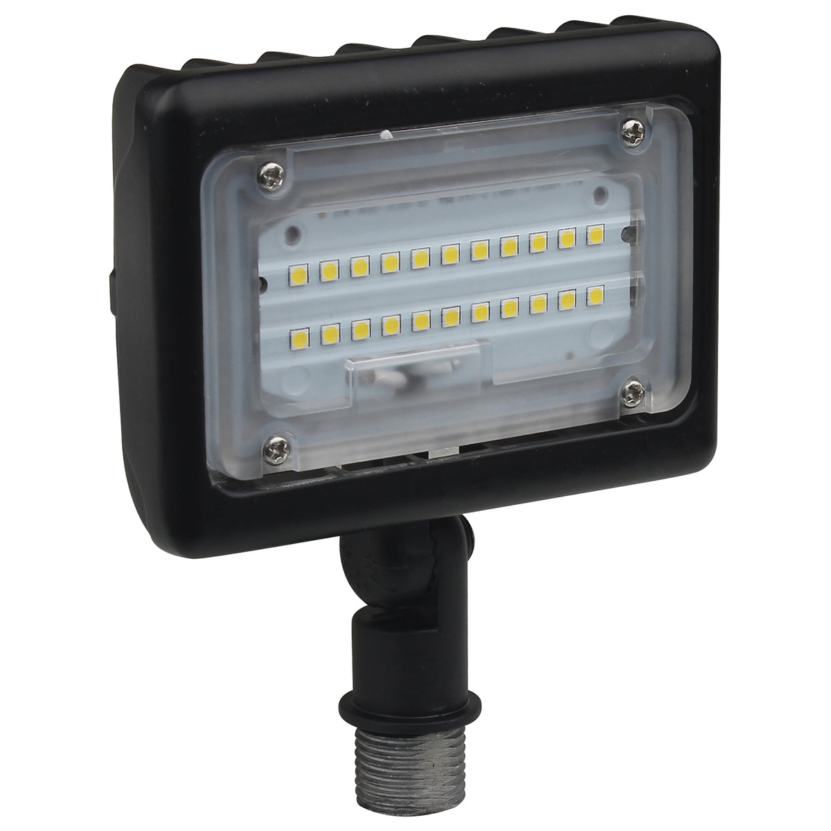 LED Small Flood Light - 15W - 3000K - Bronze Finish bulb or fixture view
