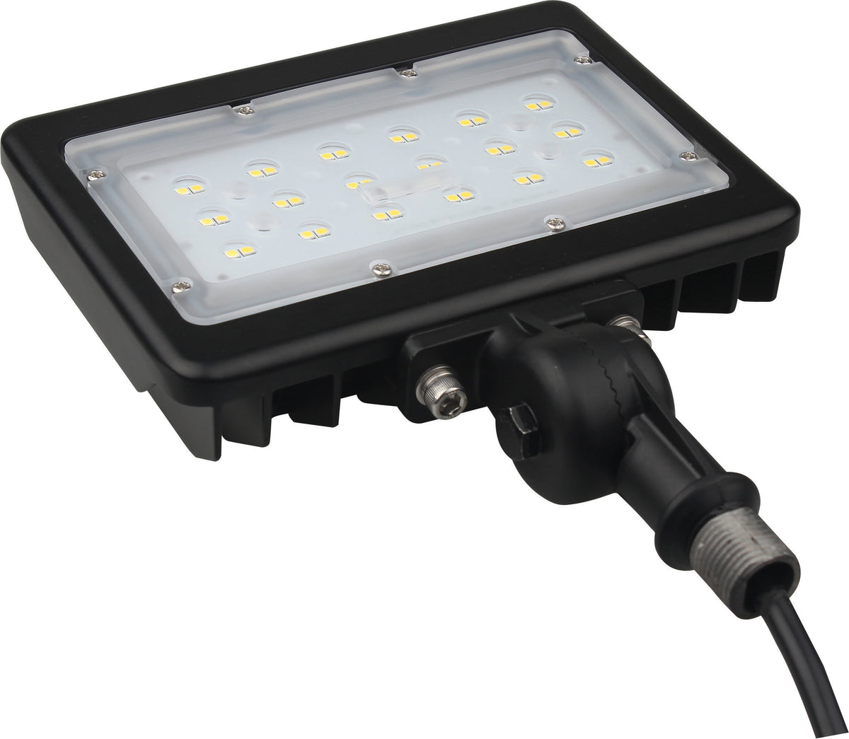 LED Medium Flood Light - 30W - 4000K - Bronze Finish - 100V-277V - Dimmable
