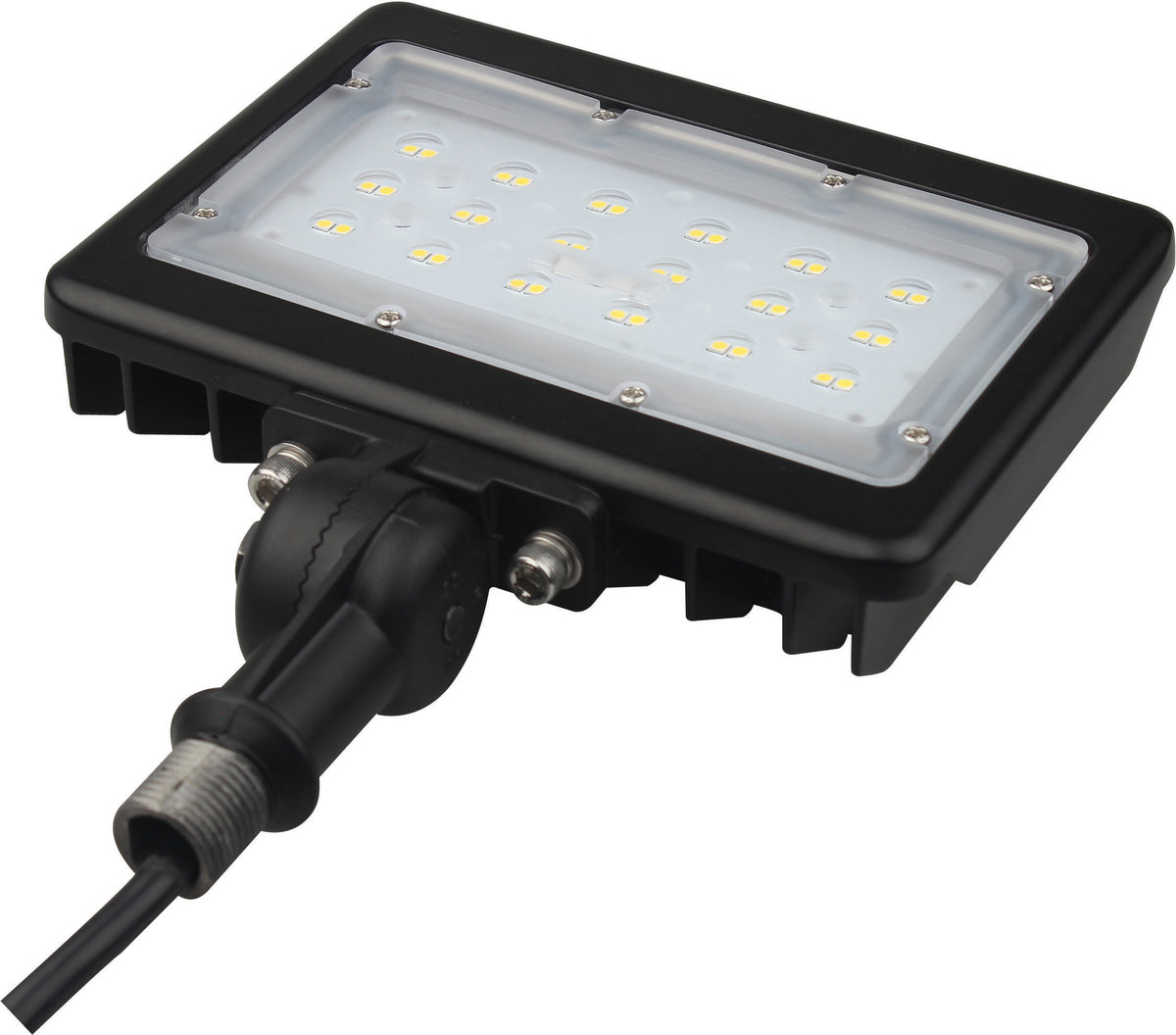 LED Medium Flood Light - 30W - 5000K - Bronze Finish - 100V-277V - Dimmable