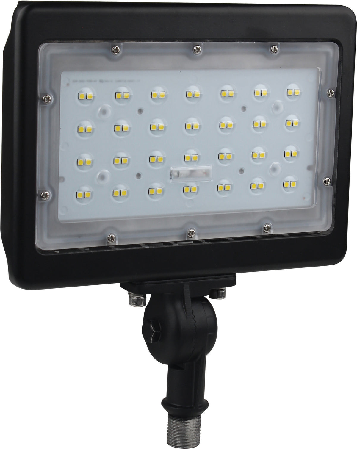 LED Large Flood Light - 50W - 5000K - Bronze Finish - 100V-277V - Dimmable bulb or fixture view