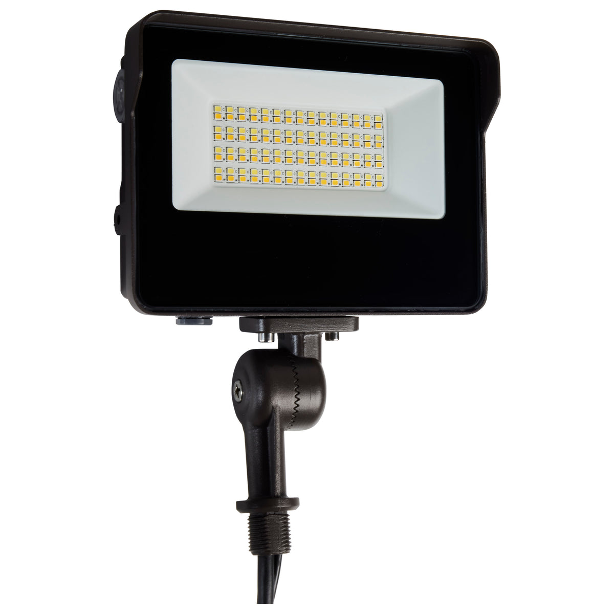 LED Tempered Glass Flood Light with Bypassable Photocell - Selectable 3K/4K/5K - Wattage Adjustable 15W/25W/35W - ColorQuick