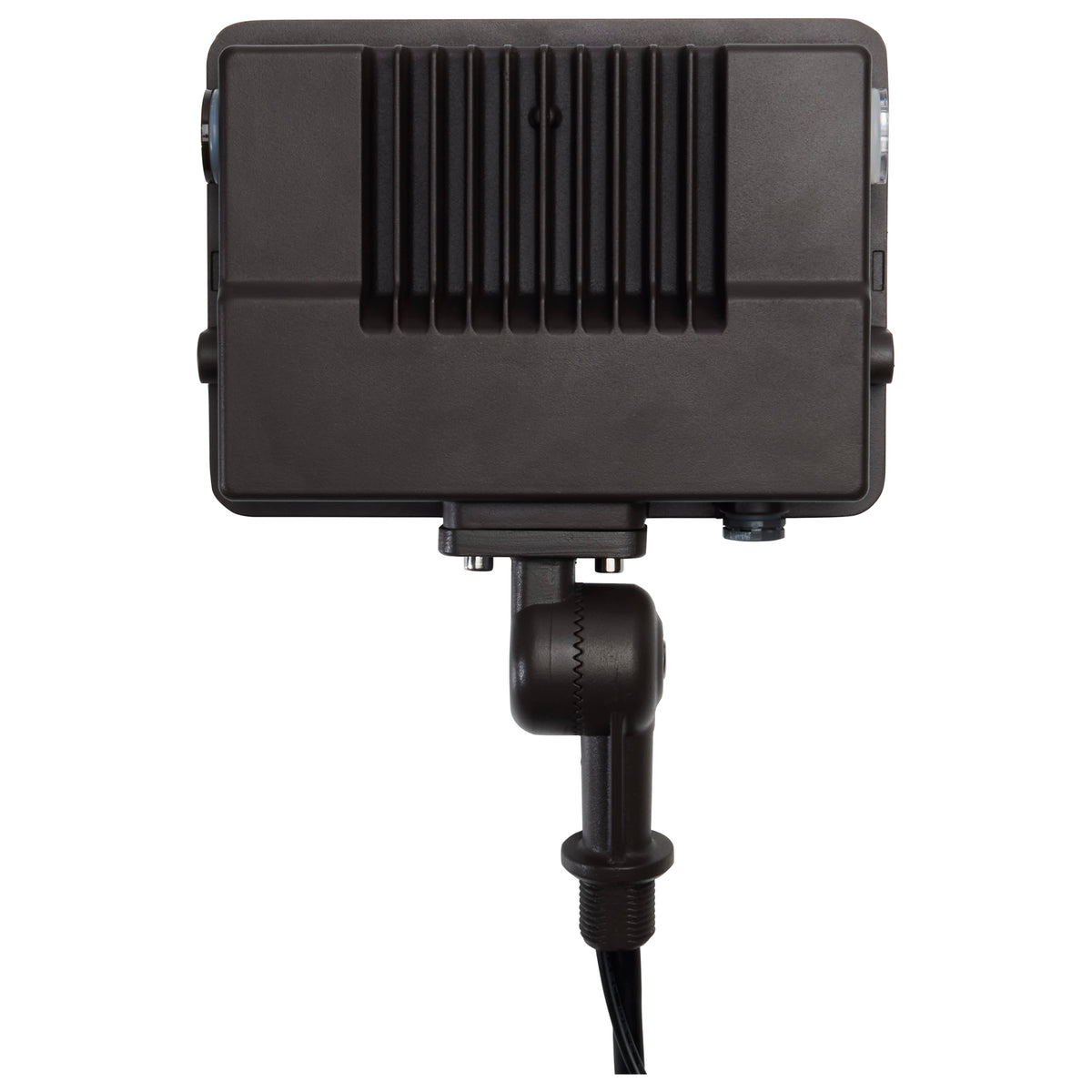 LED Tempered Glass Flood Light with Bypassable Photocell - CCT Selectable 3K/4K/5K - Wattage Adjustable 15W/25W/35W - ColorQuick and PowerQuick Technology - Bronze Finish