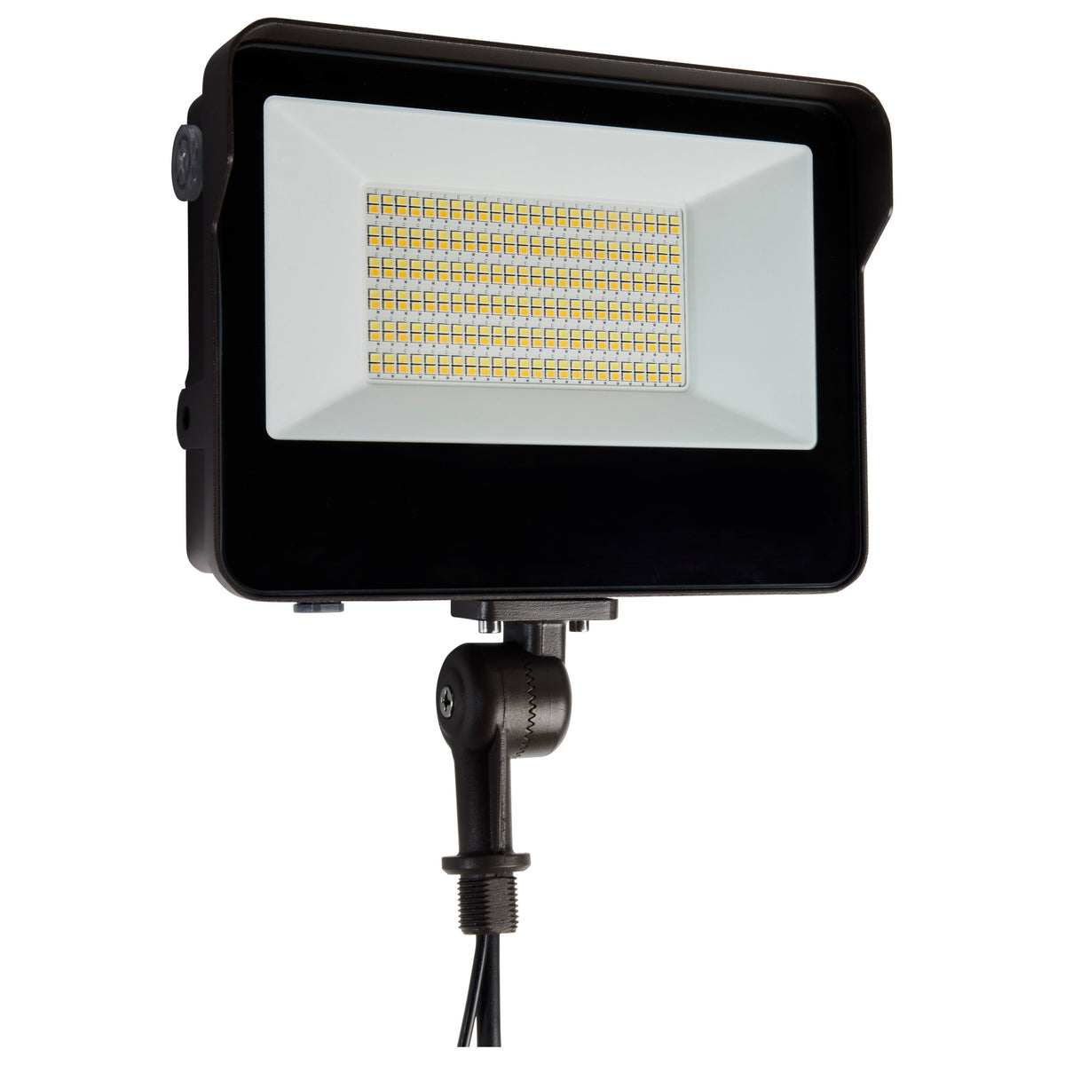 LED Tempered Glass Flood Light with Bypassable Photocell - Selectable 3K/4K/5K - Wattage Adjustable 45W/60W/80W - ColorQuick