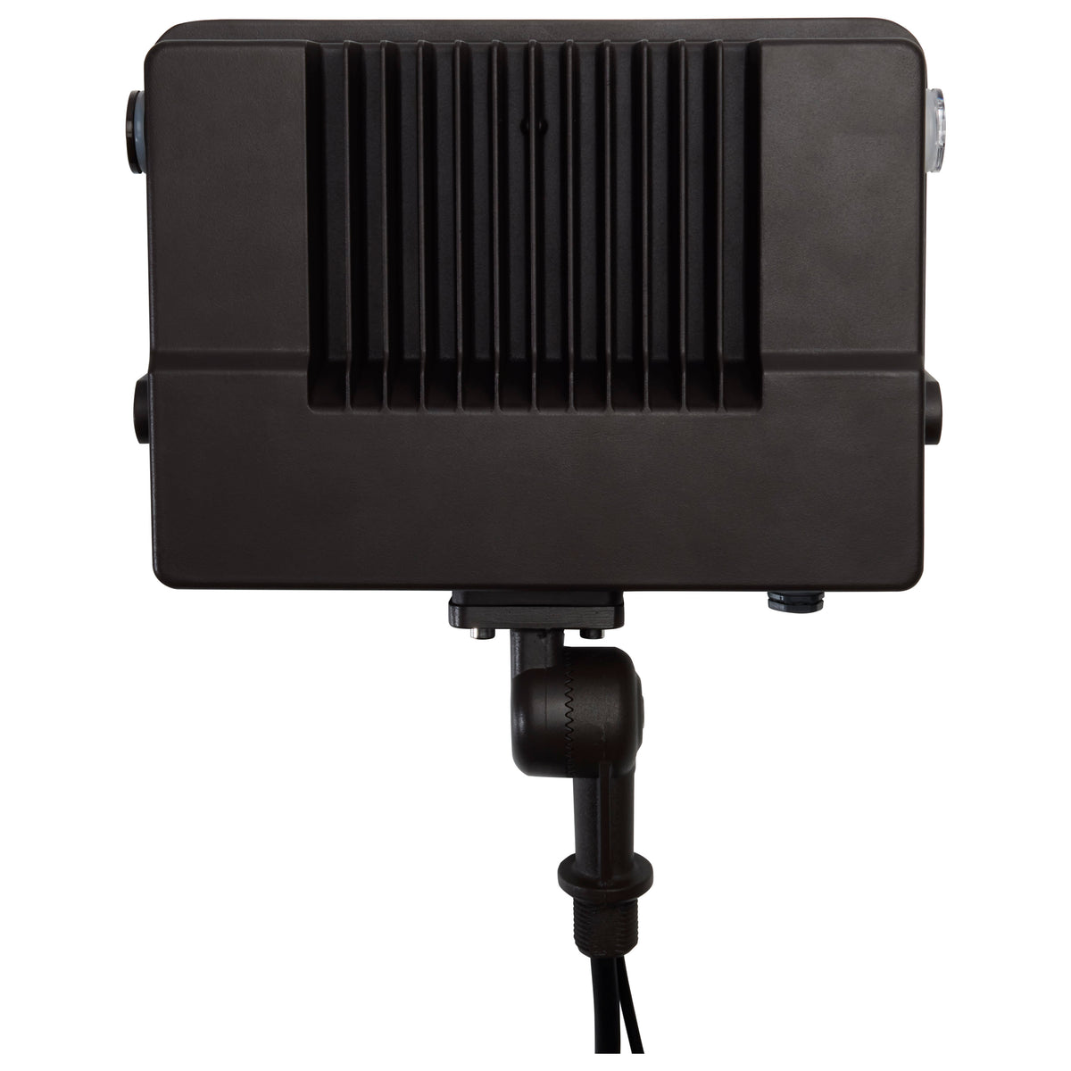 LED Tempered Glass Flood Light with Bypassable Photocell - CCT Selectable 3K/4K/5K - Wattage Adjustable 45W/60W/80W - ColorQuick and PowerQuick Technology - Bronze Finish