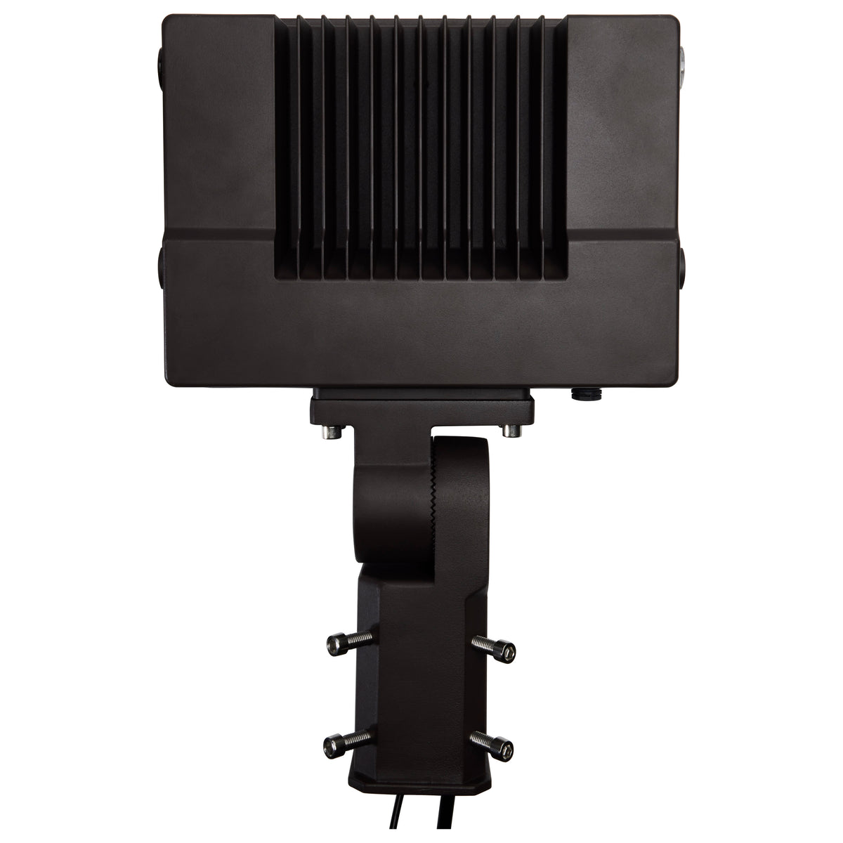 LED Tempered Glass Flood Light with Bypassable Photocell - CCT Selectable 3K/4K/5K - Wattage Adjustable 100W/125W/150W - ColorQuick and PowerQuick Technology - Bronze Finish