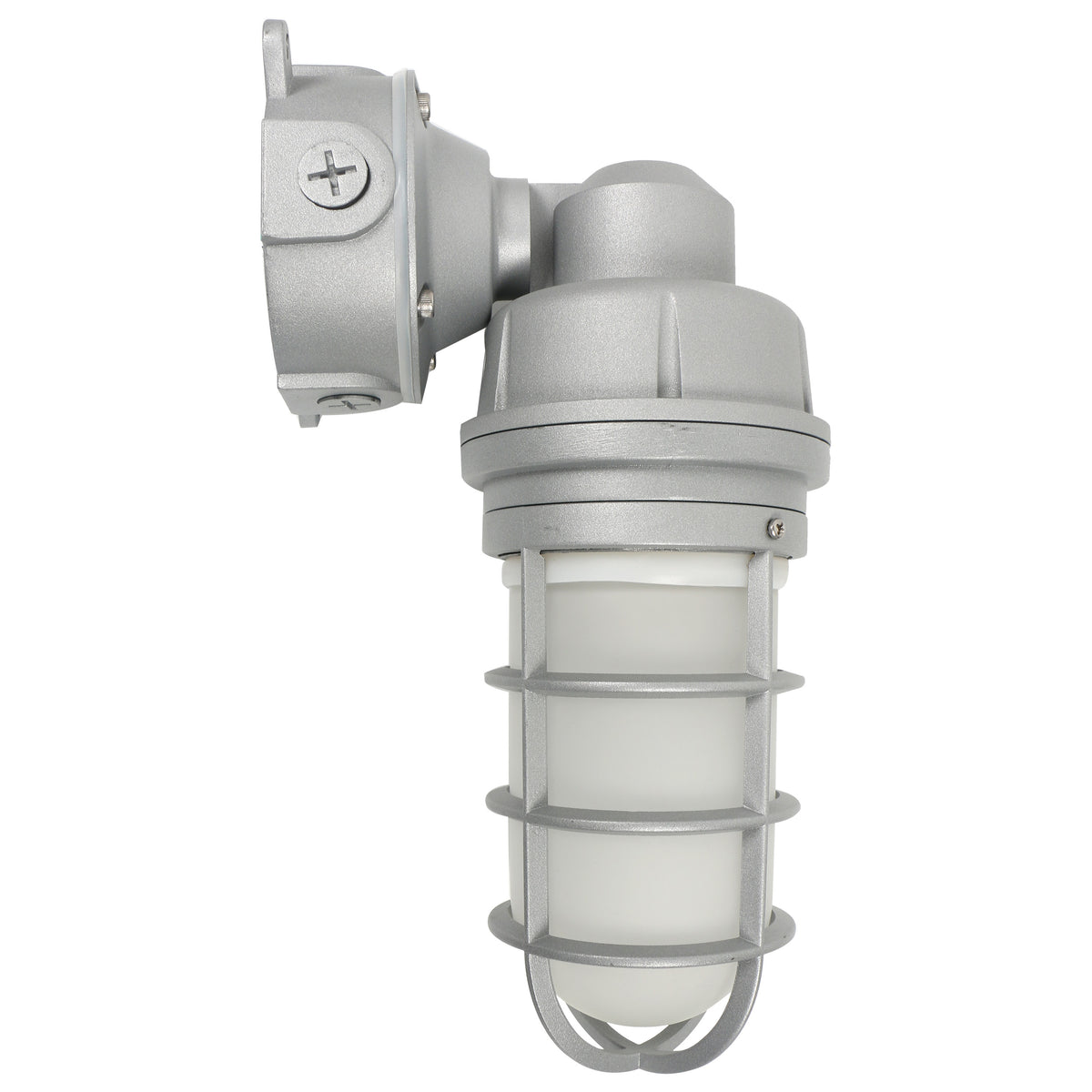 LED Adjustable Vapor Tight Fixture - 20W - RGB Selectable - Gray Finish for ceiling fixtures and commercial spaces