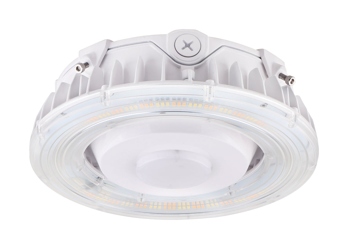 LED Canopy Fixture - 25 Watt - CCT Selectable - White Finish - 120-277 Volt