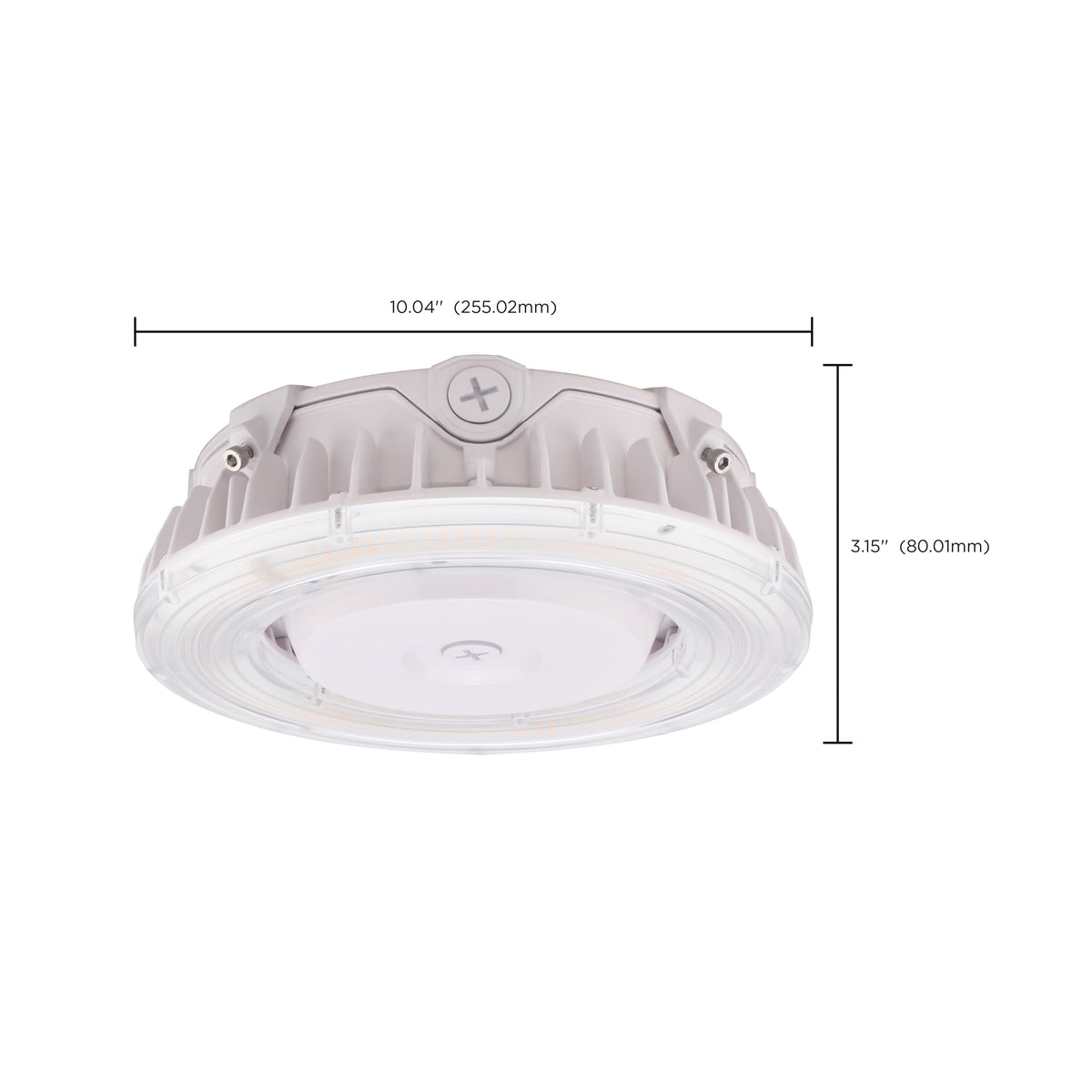 LED Canopy Fixture - 40 Watt - CCT Selectable - White Finish
