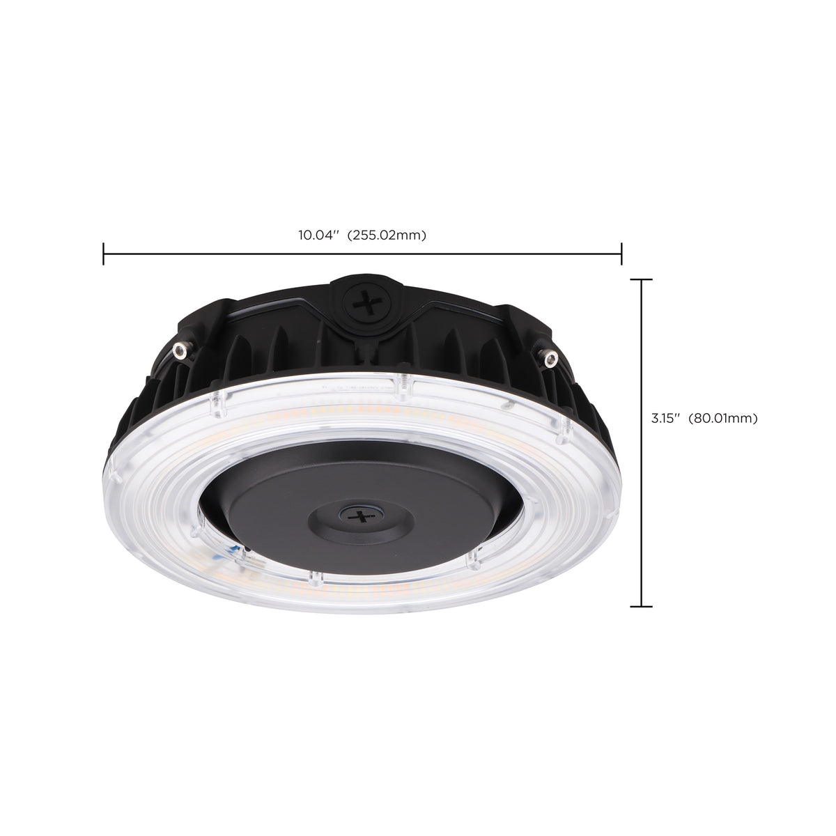 LED Canopy Fixture - 55 Watt - CCT Selectable - Bronze Finish