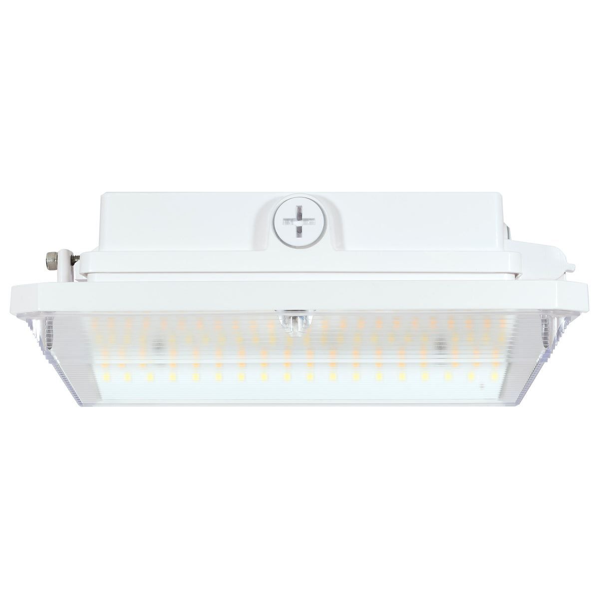 Square LED - Wide Beam Angle Canopy Light - 3K/4K/5K CCT Selectable - 20W/30W/45W Wattage Selectable - White Finish