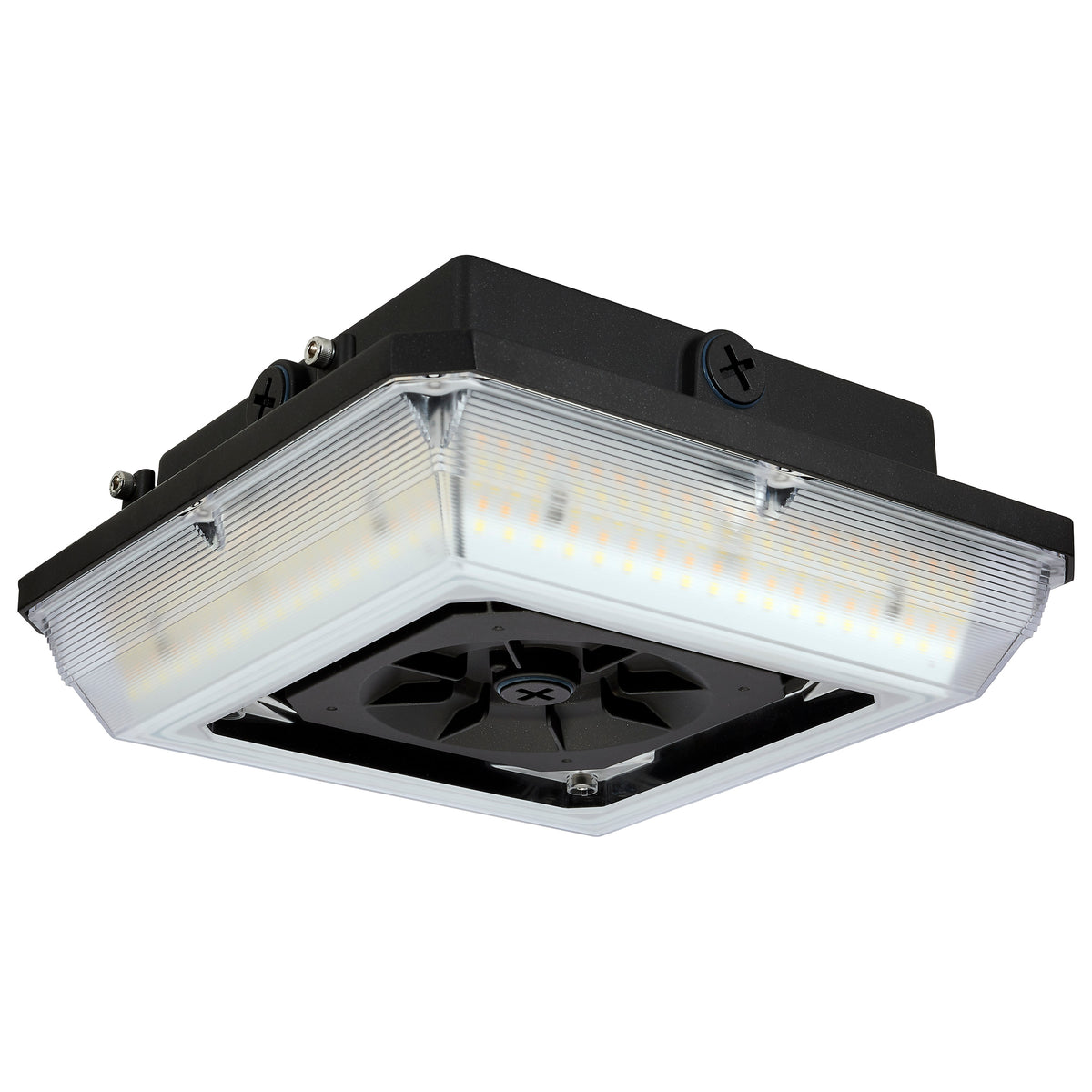 Square LED - Wide Beam Angle Canopy Light - 3K/4K/5K Selectable - 20W/30W/45W Wattage Selectable - Bronze Finish product