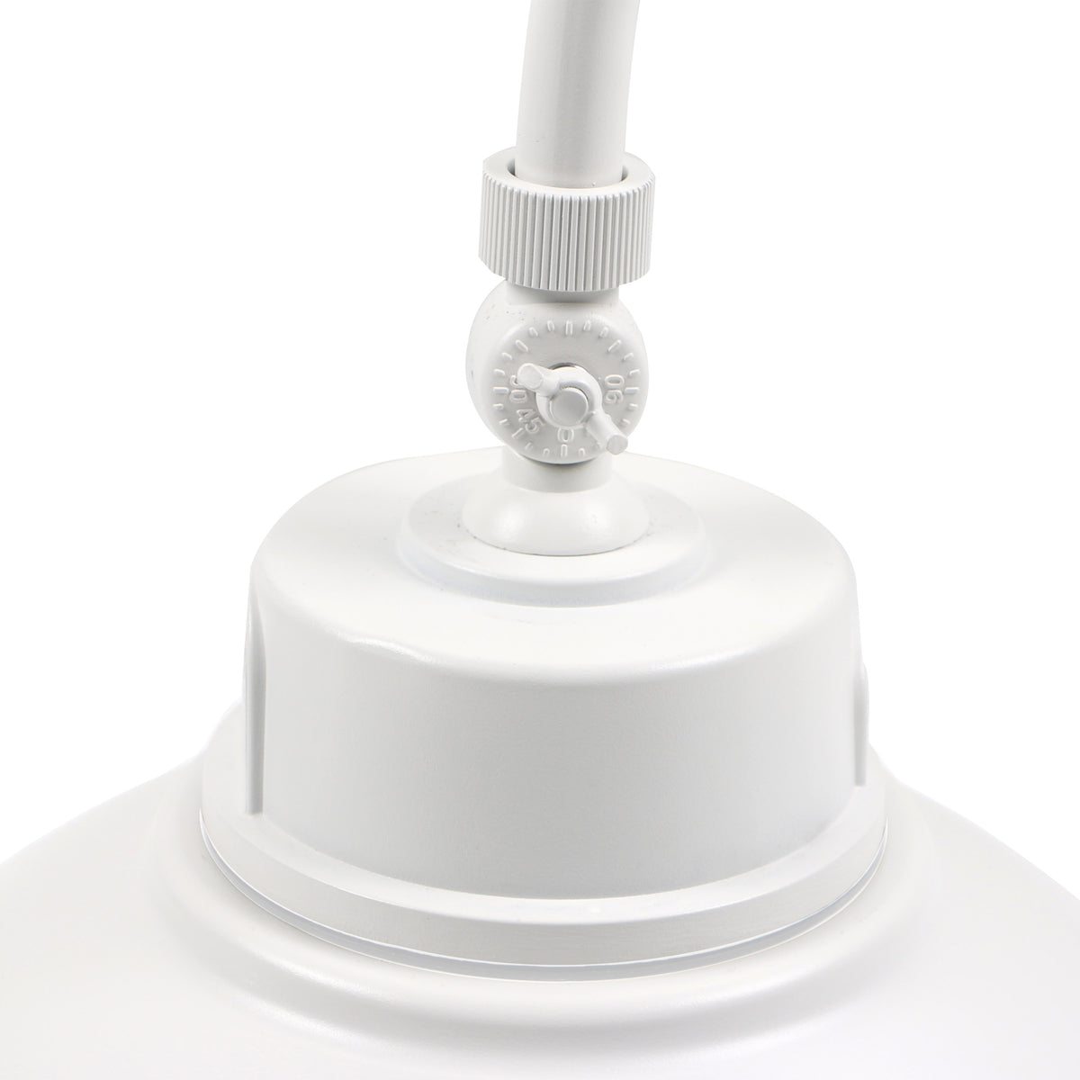 LED Gooseneck - 30W/40W/50W - CCT Selectable 3K/4K/5K - White - 120-277V - With Photocell - White Finish