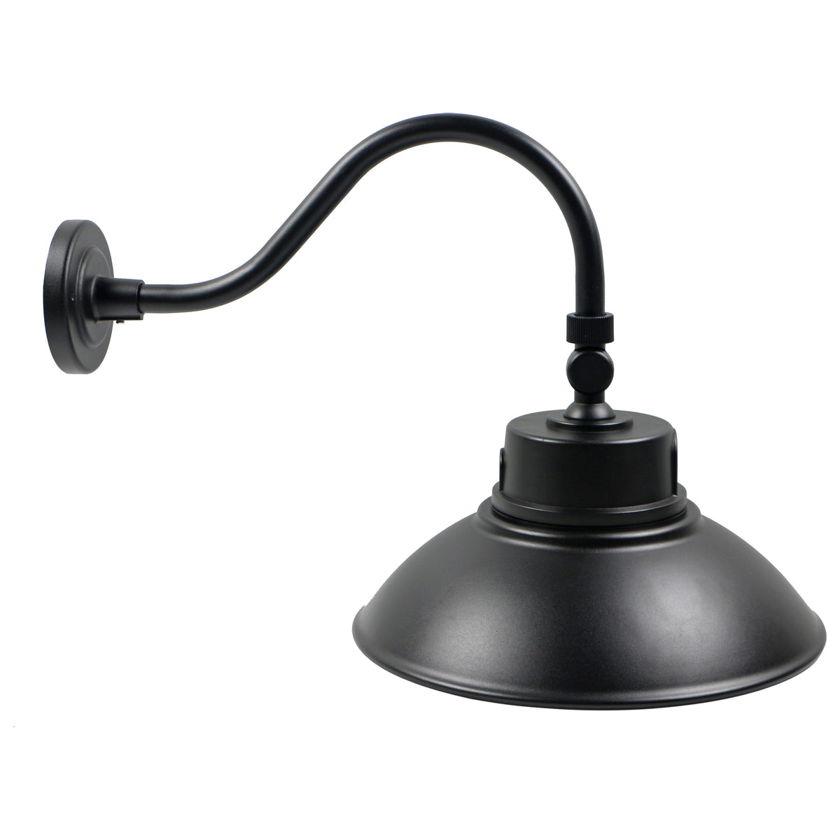 LED Gooseneck - 30W/40W/50W - CCT Selectable 3K/4K/5K - Black - 120-277V - With Photocell