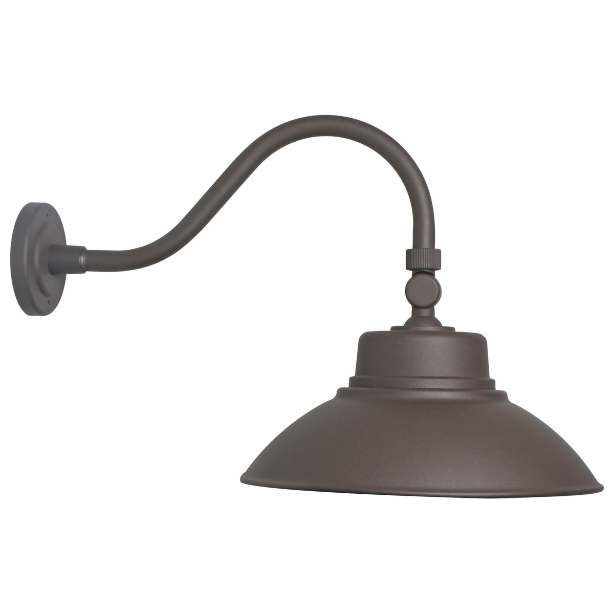 LED Gooseneck - 30W/40W/50W - CCT Selectable 3K/4K/5K - Bronze - 120-277V - With Photocell