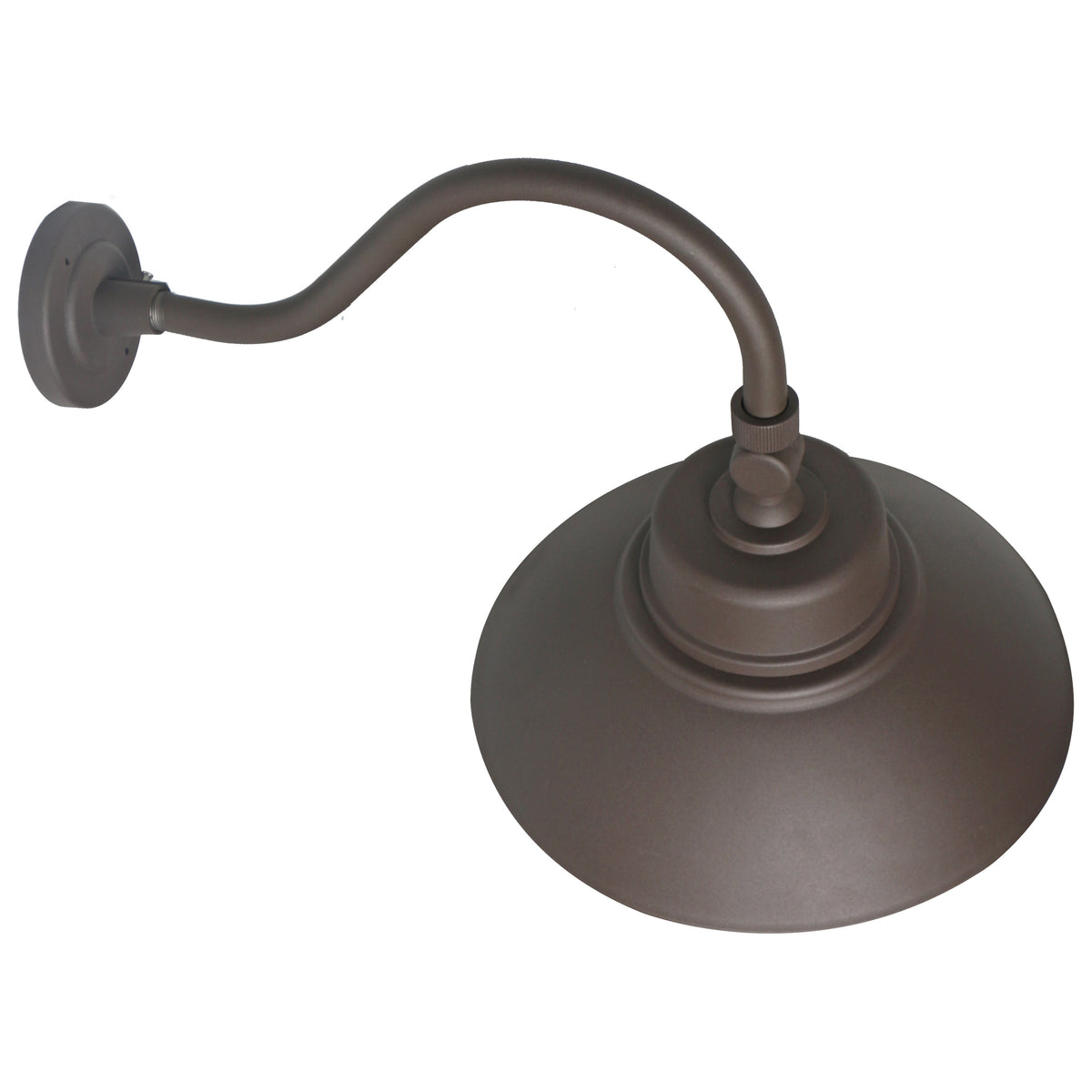 LED Gooseneck - 30W/40W/50W - CCT Selectable 3K/4K/5K - Bronze - 120-277V - With Photocell