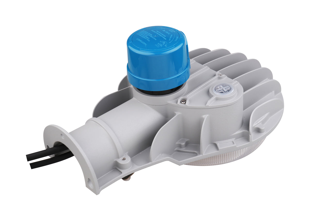 29 Watt LED Area Light with Photocell - CCT Selectable and Dimmable - Gray Finish - 120-277 Volts - Ultra Bright Lumens