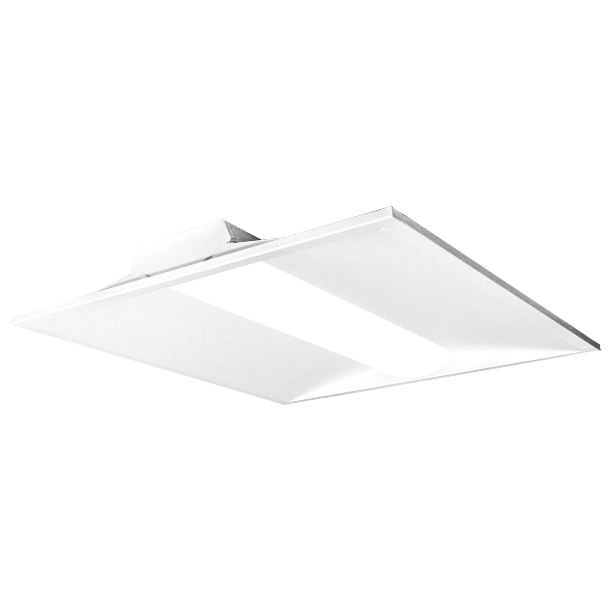 2X2 Single Basket LED Troffer Fixture - Wattage Selectable - Selectable - Lumens Selectable - 100-277V - White Finish