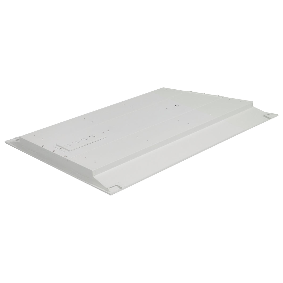 2X2 Emergency Backup - Double Basket LED Troffer Fixture - Wattage Selectable - CCT Selectable - Lumens Selectable - White Finish