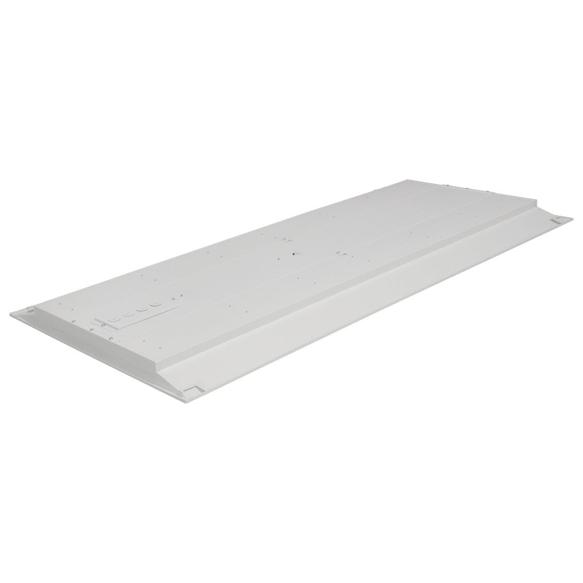 2X4 Emergency Backup - Double Basket LED Troffer Fixture - Wattage Selectable - CCT Selectable - Lumens Selectable - White Finish