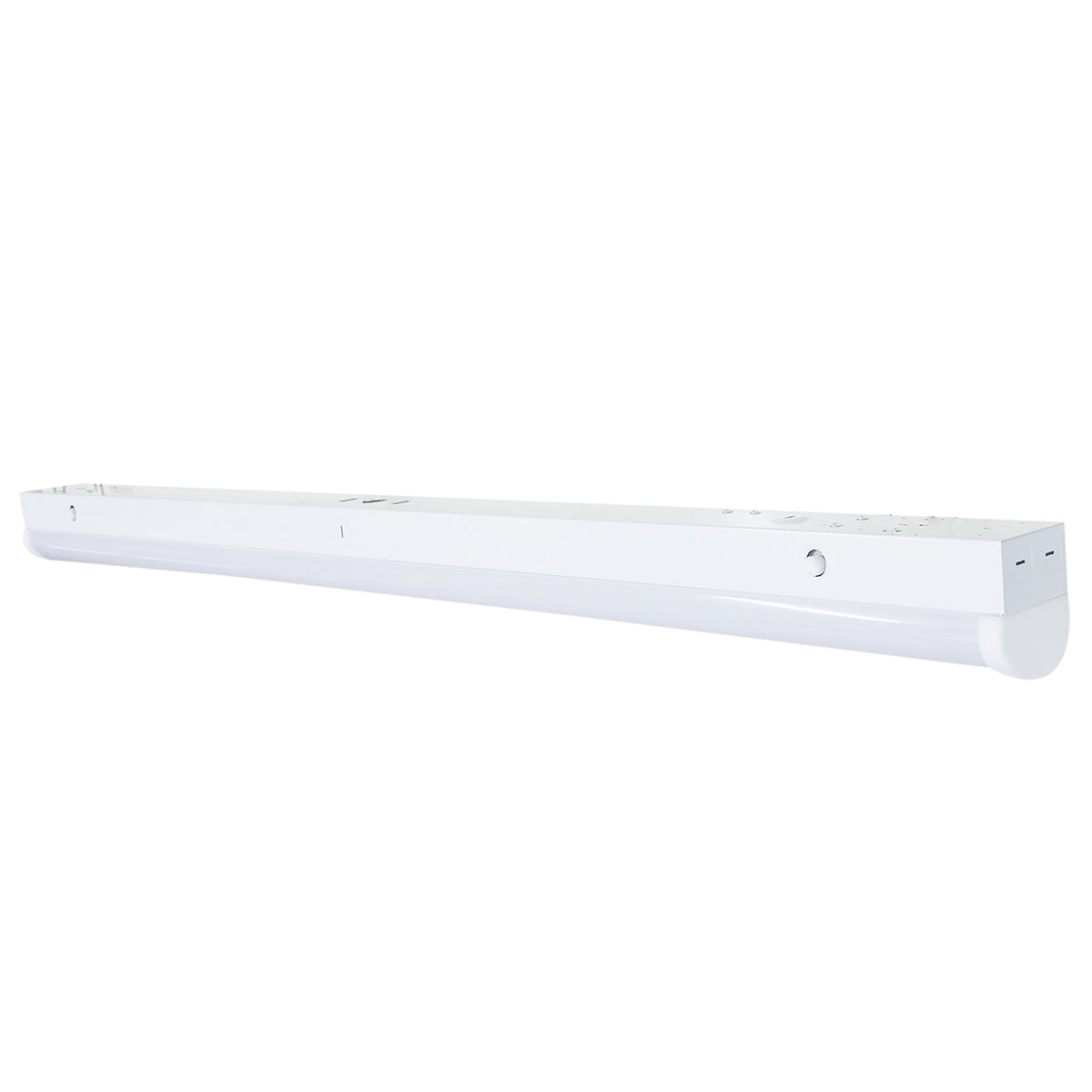 LED 4 ft - Linear Strip Light - 30W/40W/50W - White Finish - Selectable - 100-277V - Integrated EM & Sensor bulb or fixture