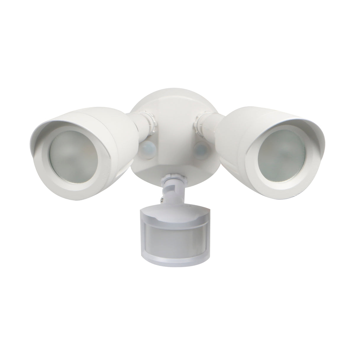 LED Security Light - Dual Head - Motion Sensor Included - White Finish - 3000K product image