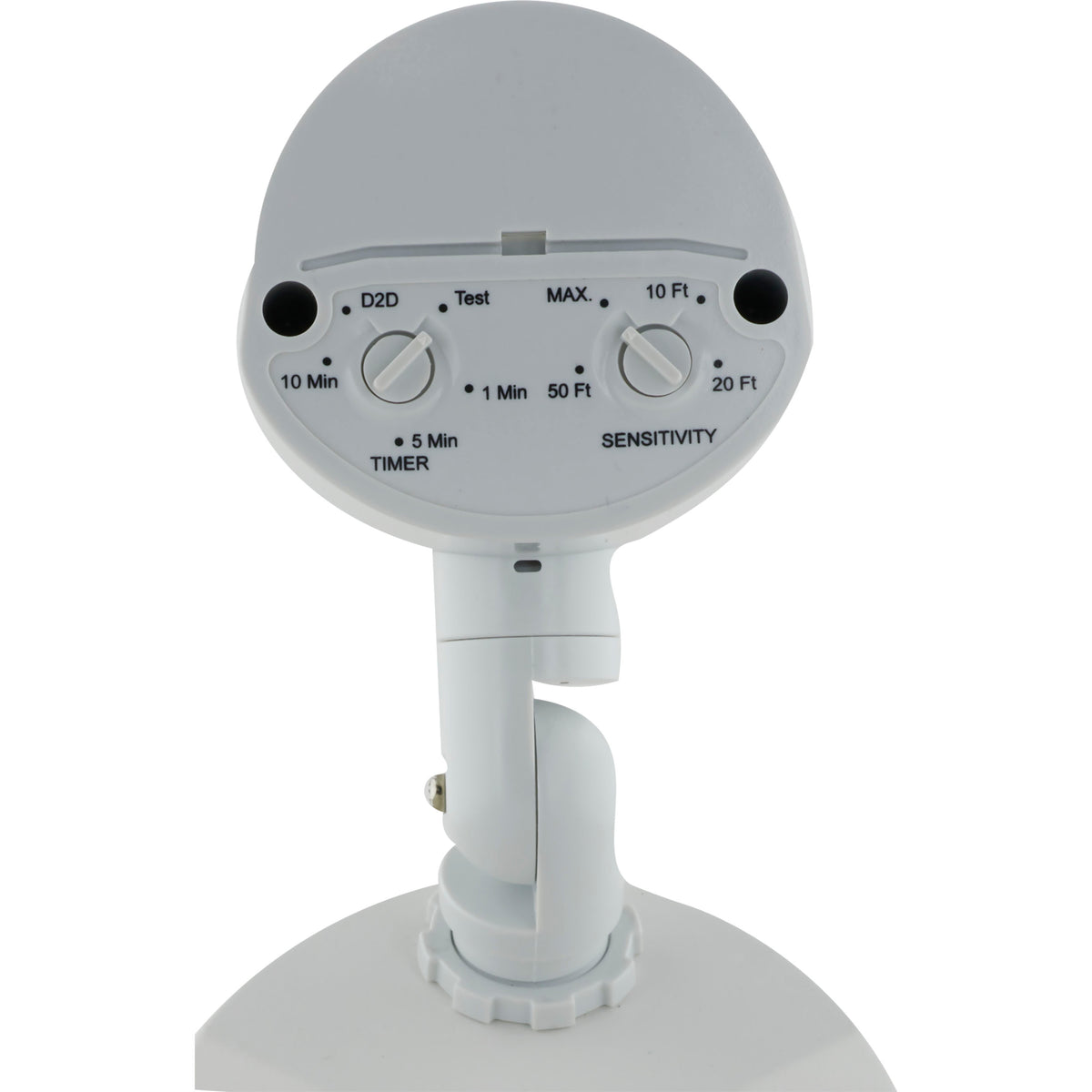 LED Security Light - Dual Head - Motion Sensor Included - White Finish - 4000K