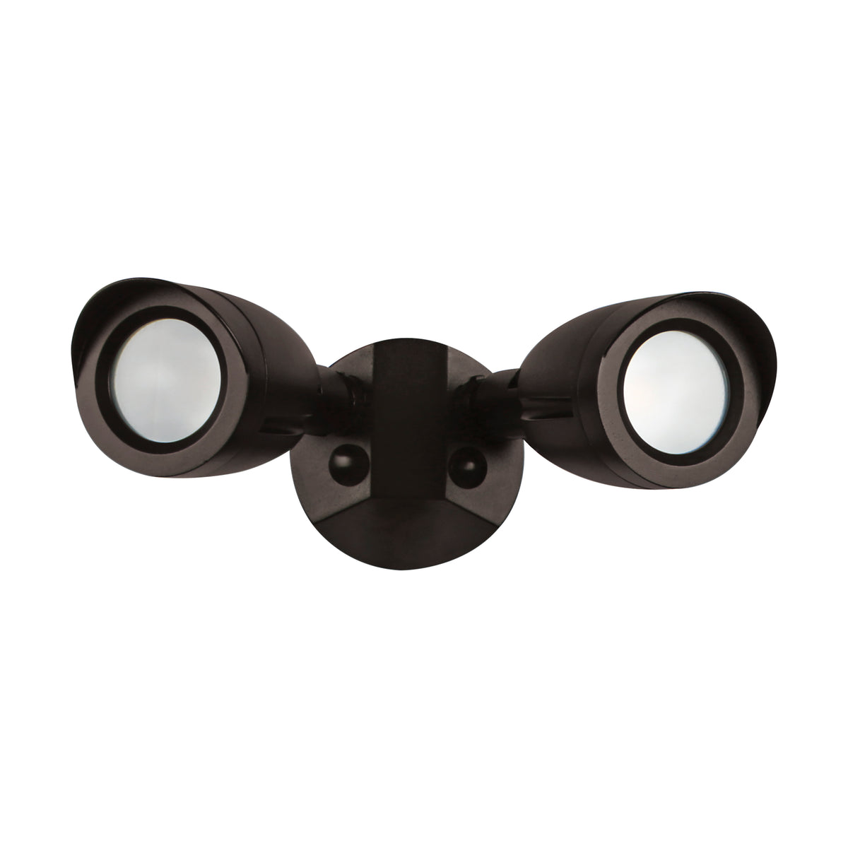 LED Security Light - Dual Head - Bronze Finish - 4000K for commercial spaces and outdoor applications
