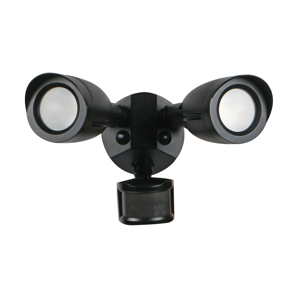 LED Security Light - Dual Head - Motion Sensor Included - Black Finish - 4000K product image