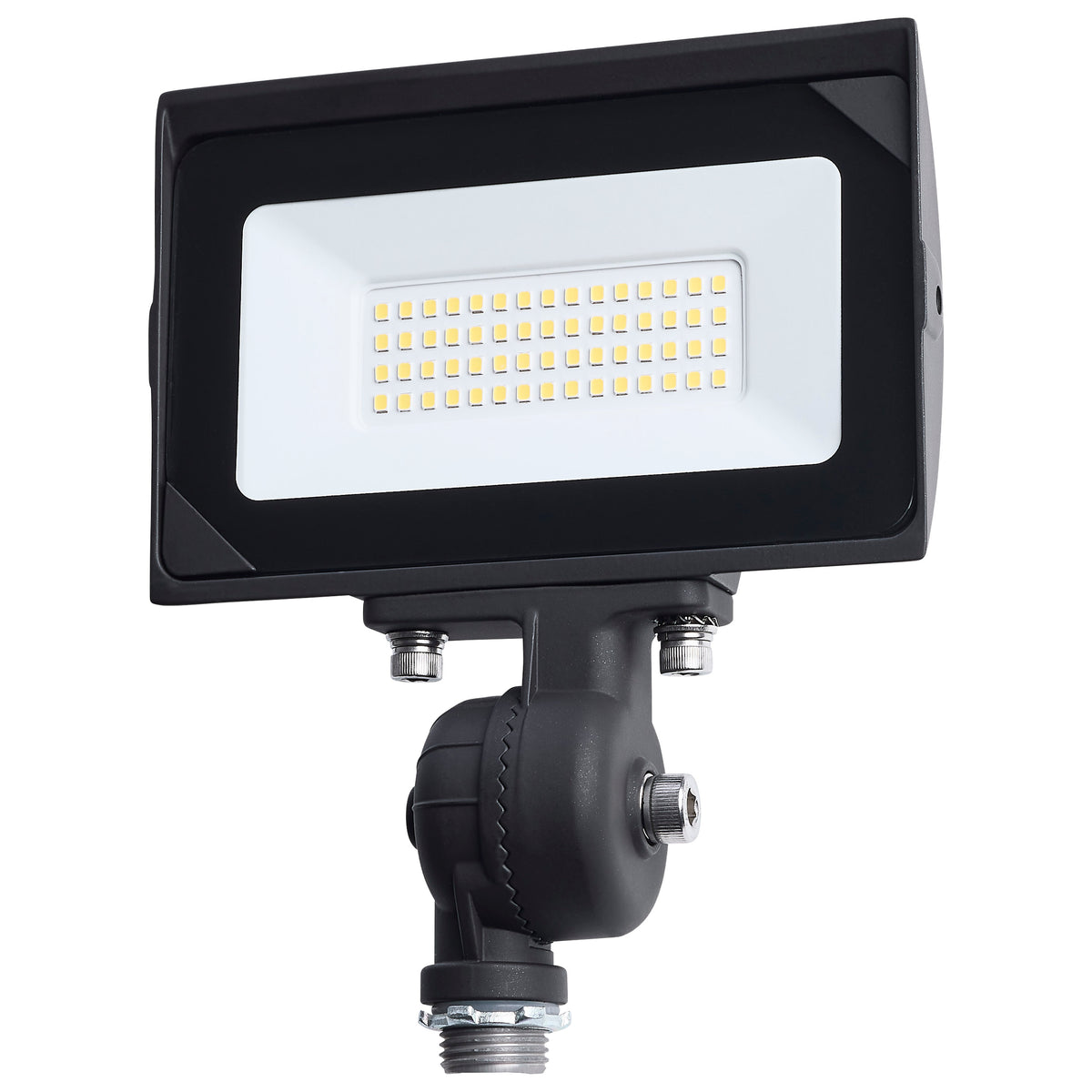 30 Watt LED DOB Tempered Glass Flood Light - 4000K - Bronze Finish lighting product
