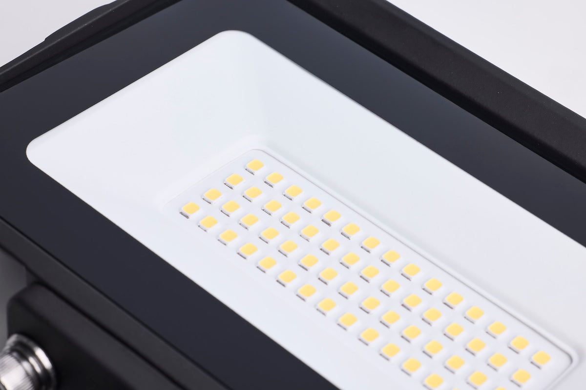 30 Watt LED DOB Tempered Glass Flood Light - 4000K CCT - Bronze Finish