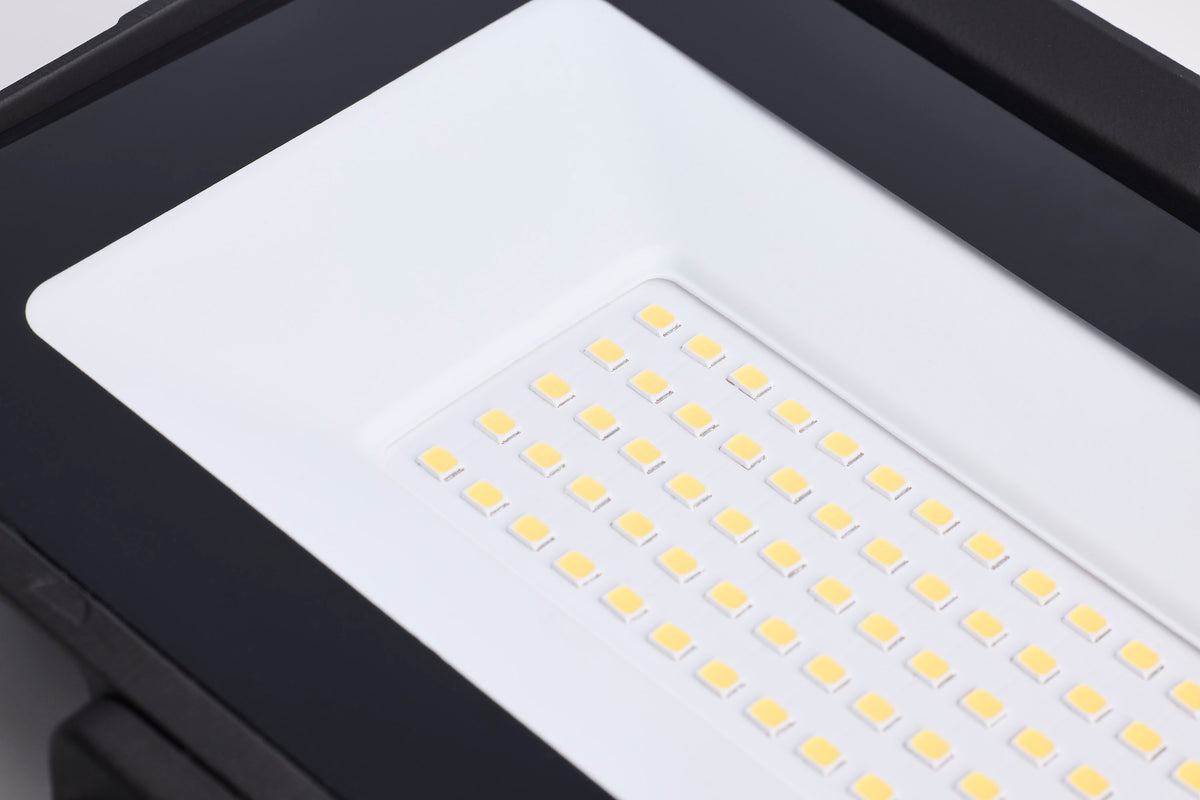 50 Watt LED DOB Tempered Glass Flood Light - 4000K CCT - Bronze Finish