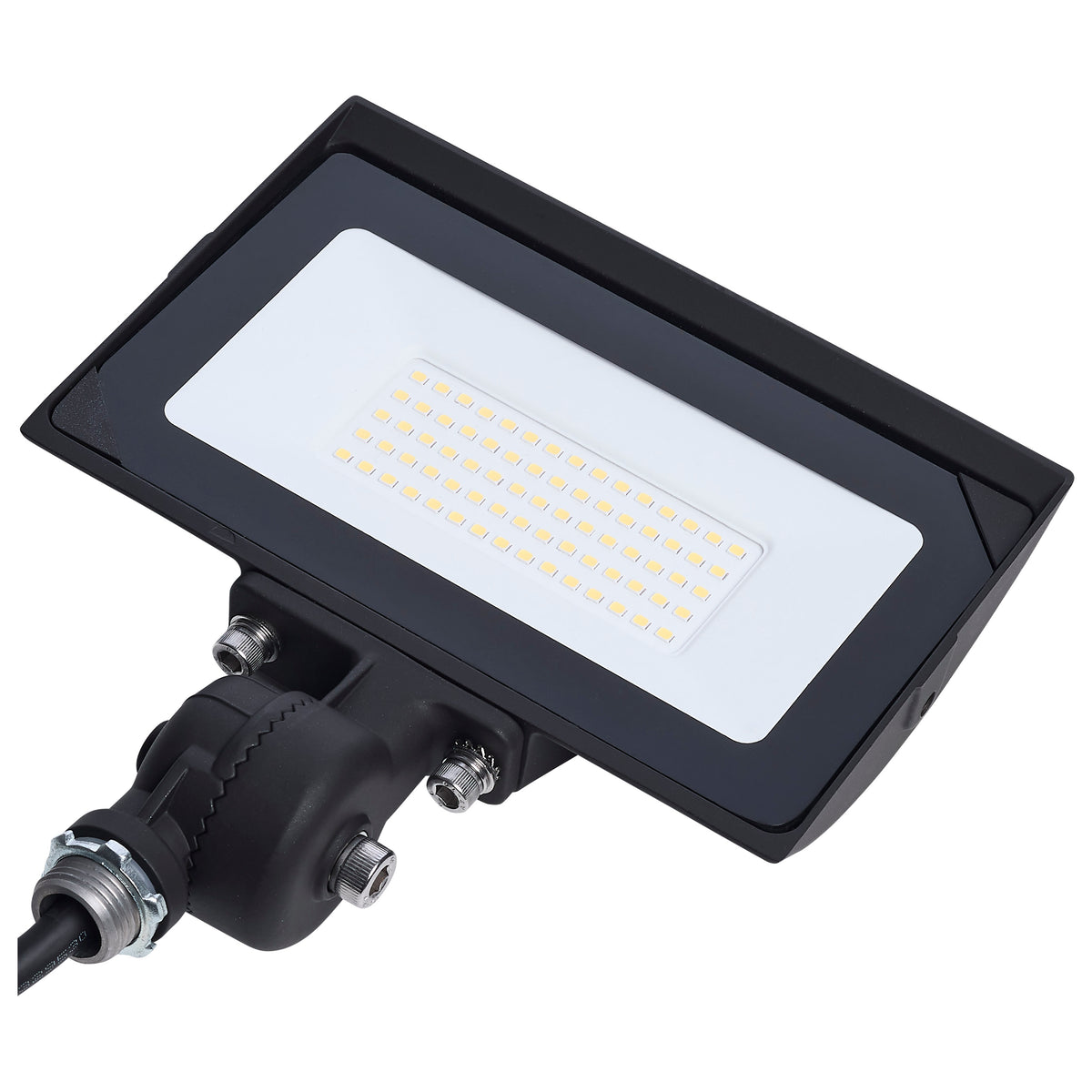 50 Watt LED DOB Tempered Glass Flood Light - 5000K CCT - Bronze Finish