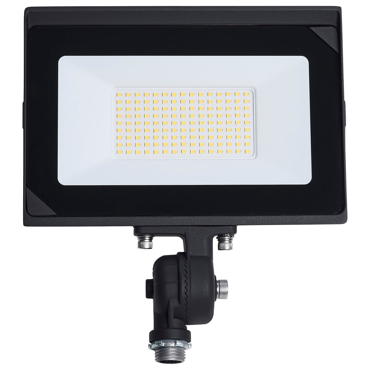 80 Watt LED DOB Tempered Glass Flood Light - 4000K CCT - Bronze Finish