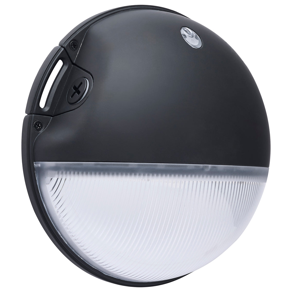LED Small Round Wall Pack - 20W - Selectable - Bypassable Photocell - 120-277 Volt - Black Finish lighting product