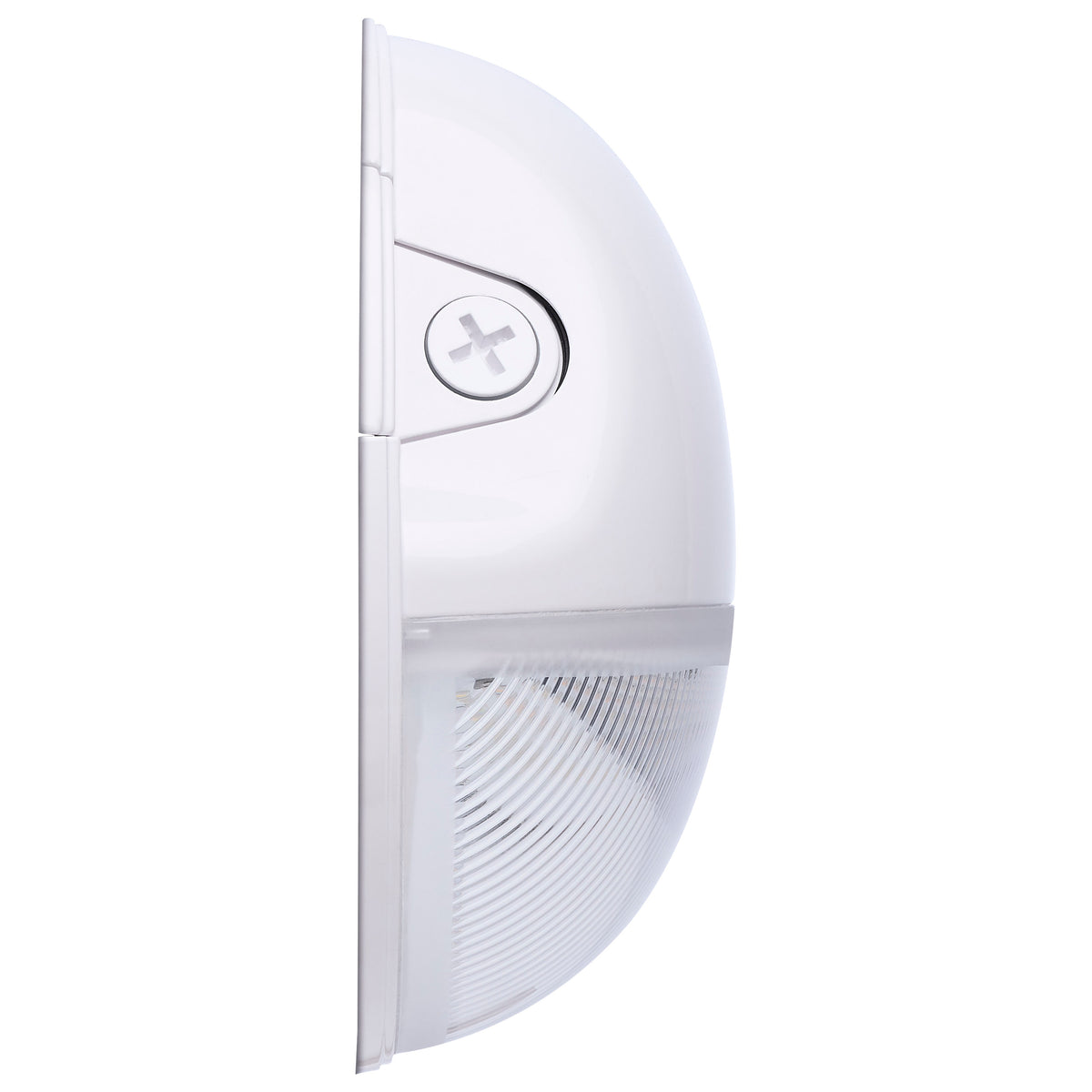 LED Small Round Wall Pack - 20W - CCT Selectable - Bypassable Photocell - 120-277 Volt - White Finish