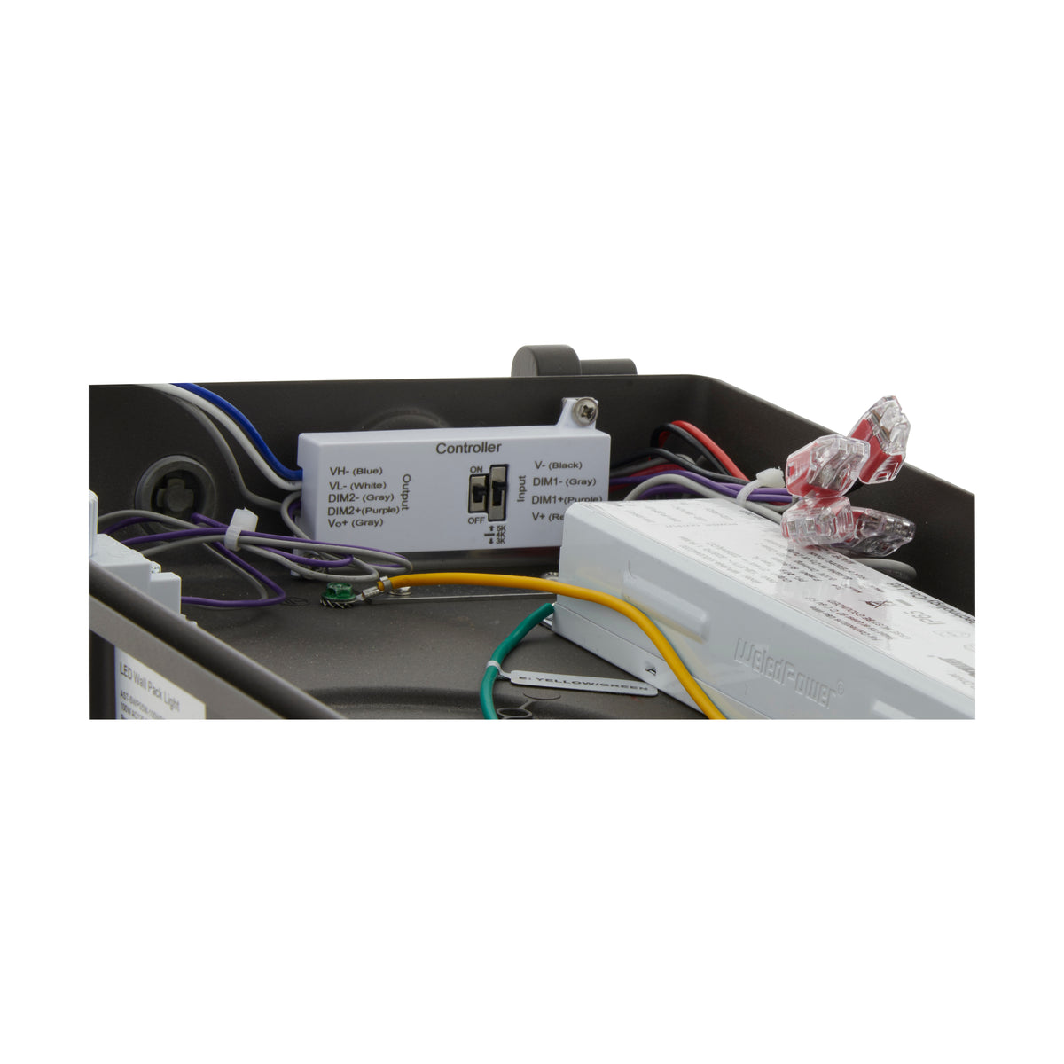 CCT and Wattage Adjustable LED Wall Pack - Integrated Bypassable Photocell - CCT Selectable from 3000, 4000 or 5000K - Wattage Selectable from 29, 40, or 60 Watt - 120-277 Volt - Bronze Finish