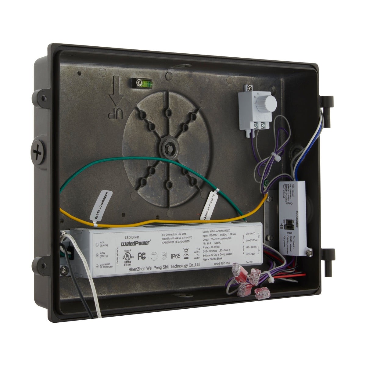 CCT and Wattage Adjustable LED Wall Pack - Integrated Bypassable Photocell - CCT Selectable from 3000, 4000 or 5000K - Wattage Selectable from 29, 40, or 60 Watt - 120-277 Volt - Bronze Finish