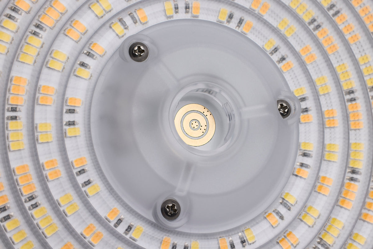 Wattage 80W/100W/120W and CCT Selectable 3K/4K/5K LED UFO High Bay - 120-347 Volt - Black Finish