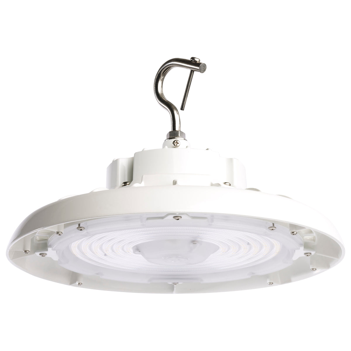 100 Watt UFO LED High Bay - 5000K - 14400 Lumens - 120-277 Volt - White Finish bulb or fixture view