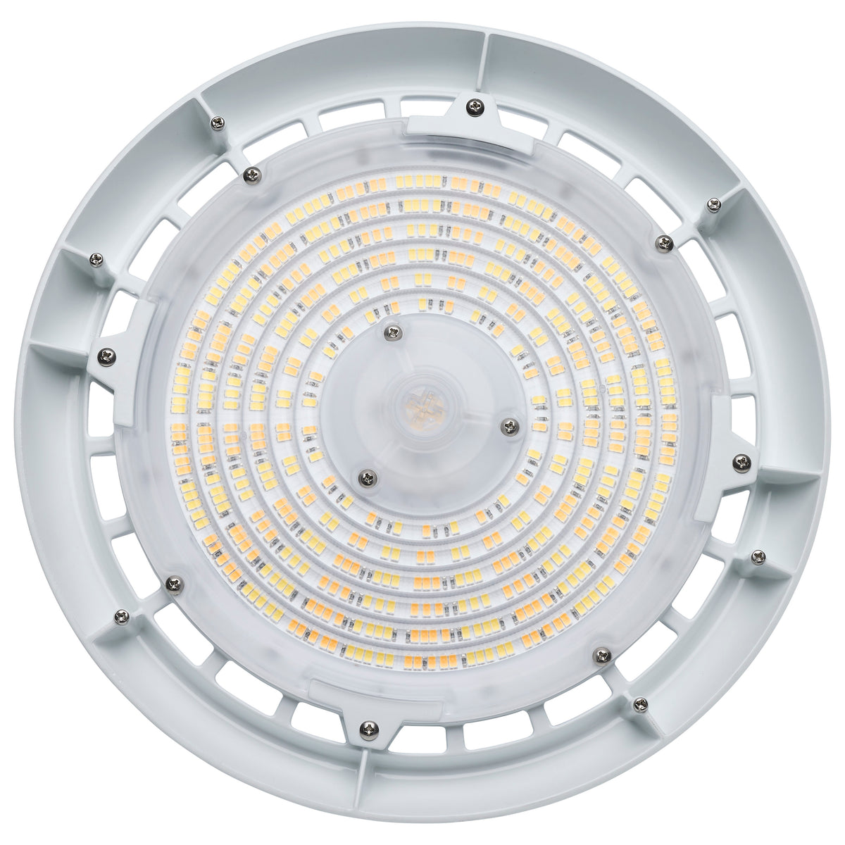 Wattage 80W/100W/120W and CCT Selectable 3K/4K/5K LED UFO High Bay - 120-347 Volt - White Finish